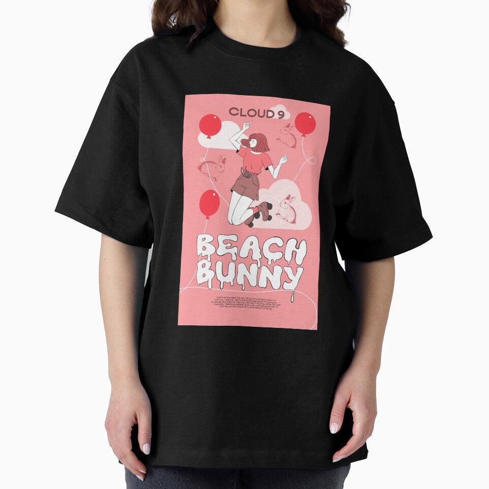 Beach Bunny Cloud 9 Pink Poster by Nics-designs