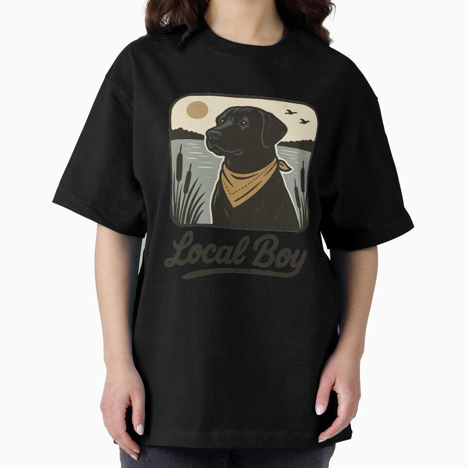 Local Boy - Black Labrador Dog by Lichtisign