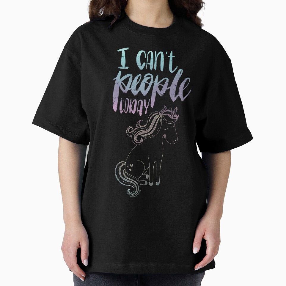 I Can't People Today Unicorn by Eva Hussain Studio