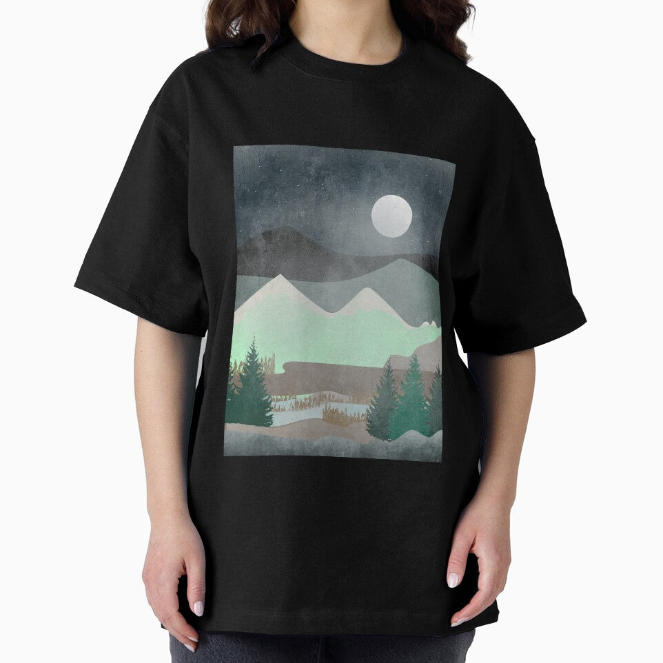 Mountains moon by Wasef Baker