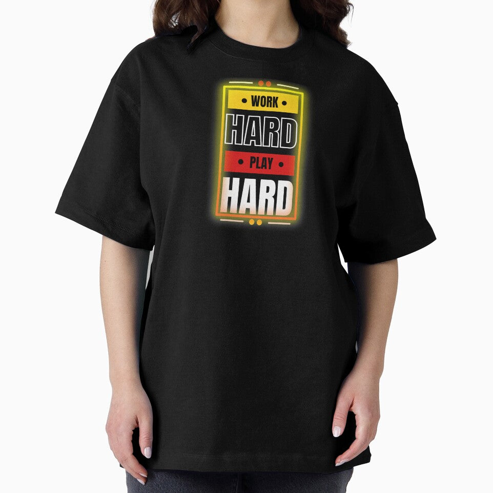 Work Hard Play Hard by Funny Munny Art