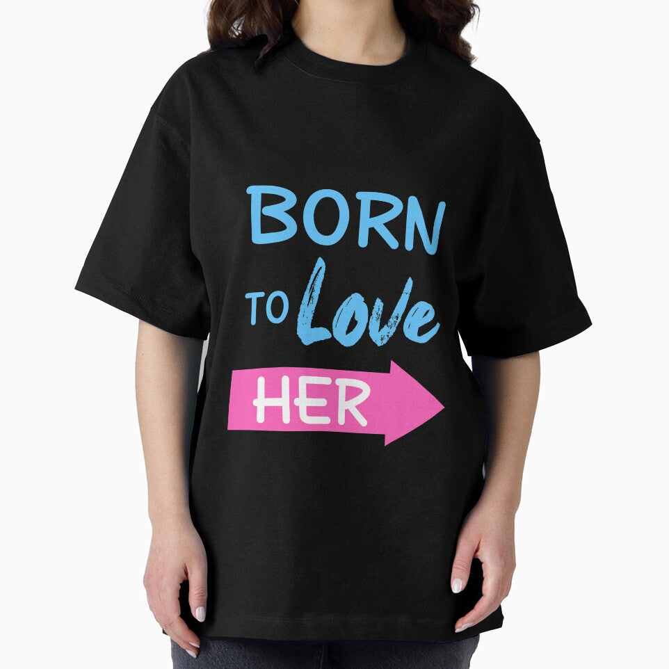 Born To Love Her Couple Shirts Valentines Day by Mesyo