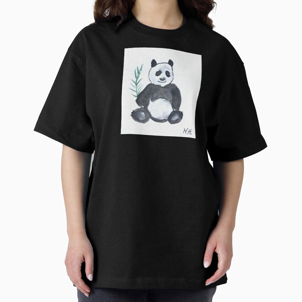 Panda animal watercolour painting by Monika Howarth