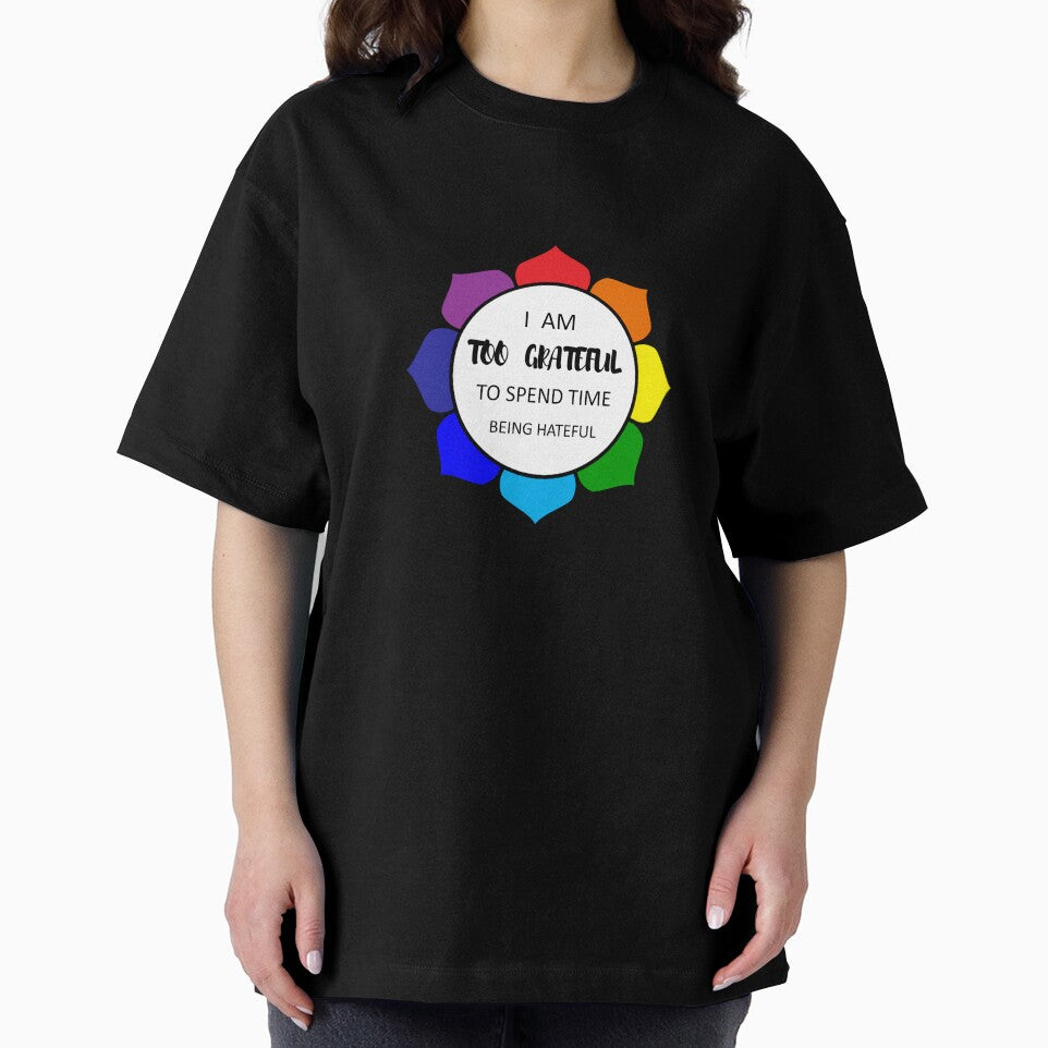 Too Grateful To Be Hateful - White by 4wordsmovement