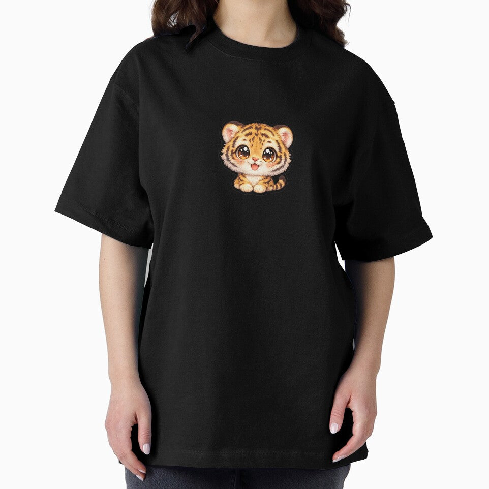 Big Head Tiger Cub Cute Sticker by VeloraDzyns