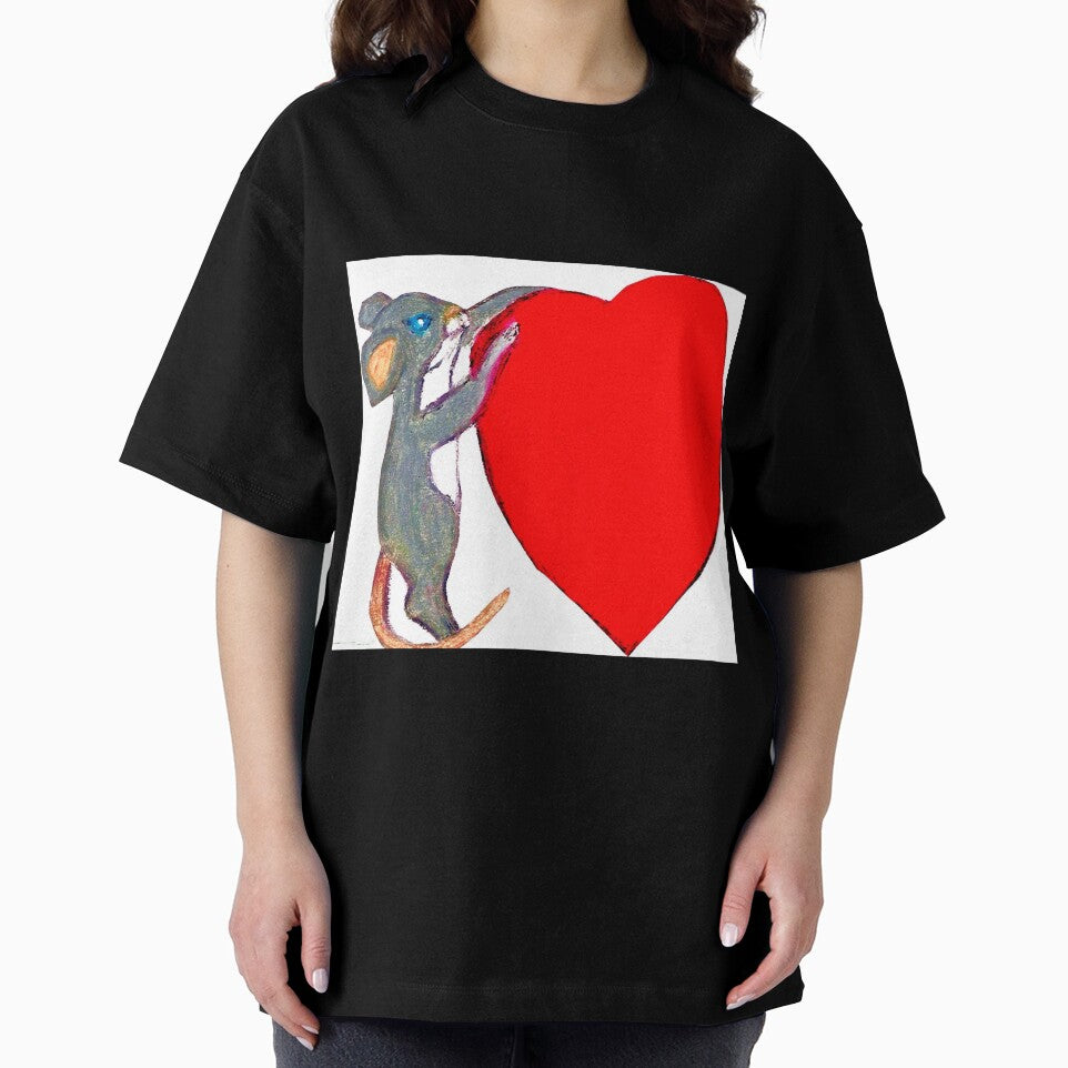 LITTLE VALENTINE MOUSE WITH A BIG HEART by JoAnnHayden