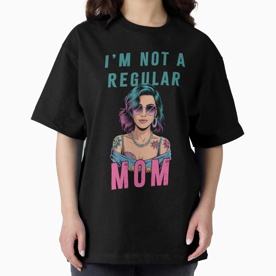I'm Not A Regular Mom - Cool Mom Design with Colorful Hair by cabana.space