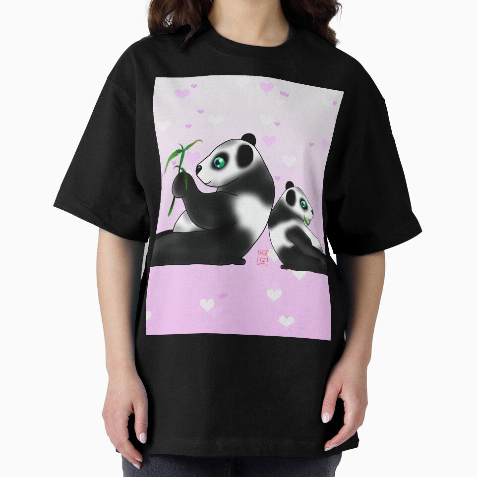 baby panda on pink by BeingNow