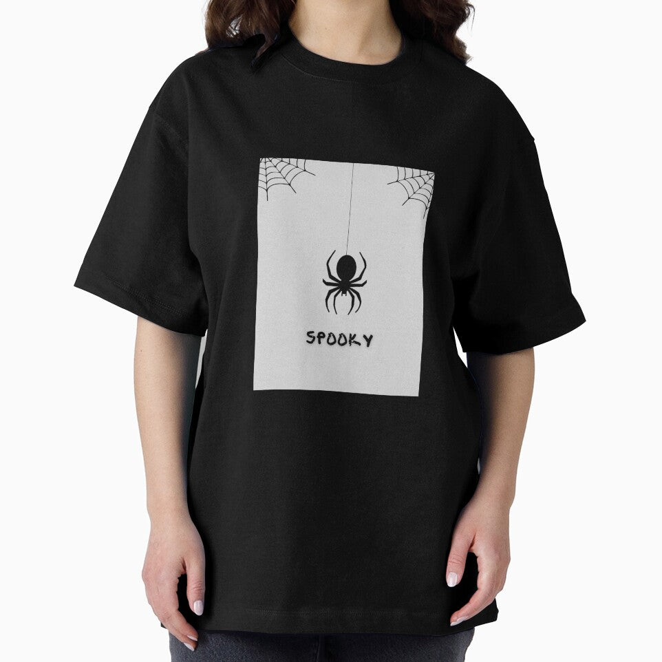 Spooky Spider T-Shirt – Minimal Halloween Creepy Cute Graphic Tee by BRANDPICKUP