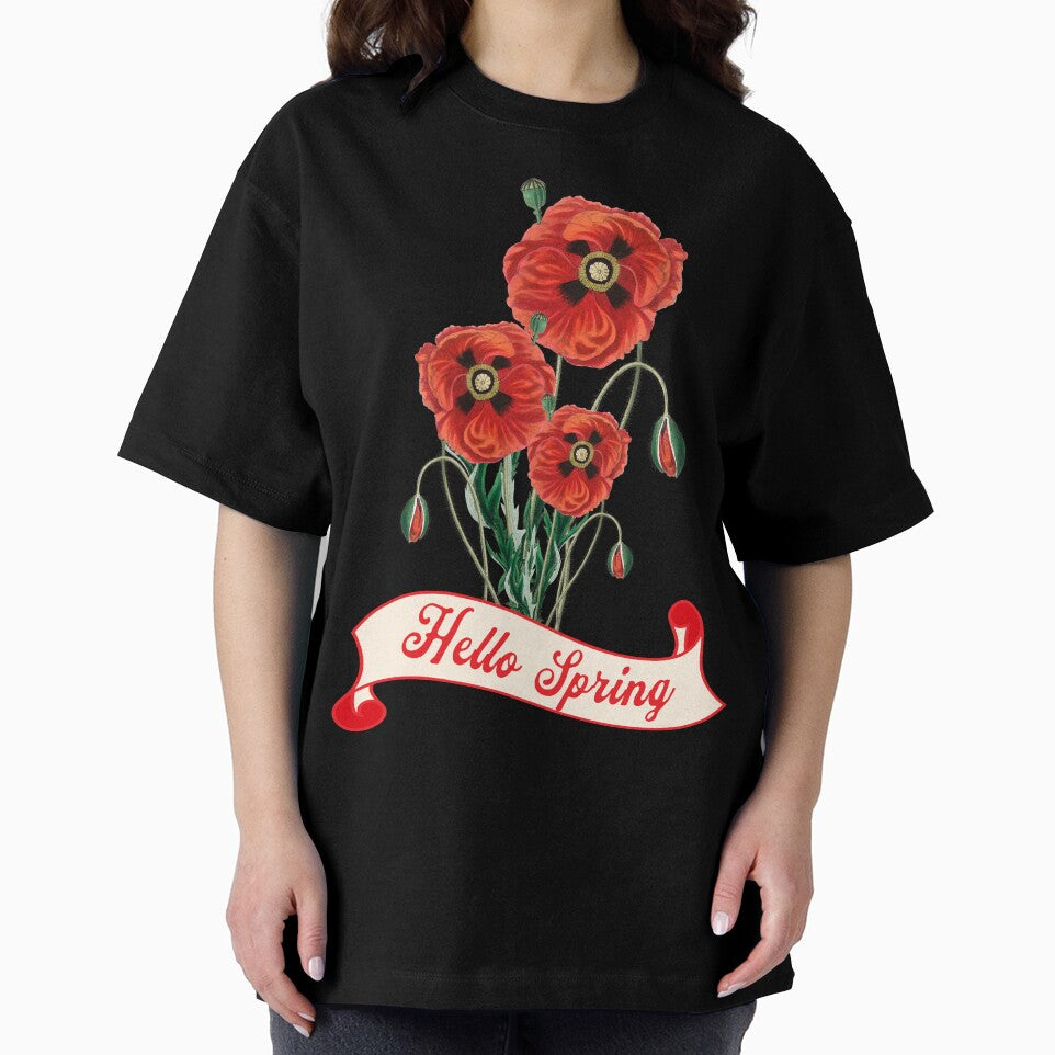 Hello Spring Poppies Floral Gift by InkyGenies