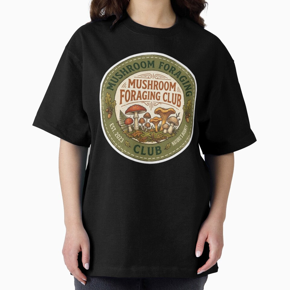 Mushroom Foraging Club Sticker | Vintage Nature Badge | Cottagecore Mushroom by Nara8