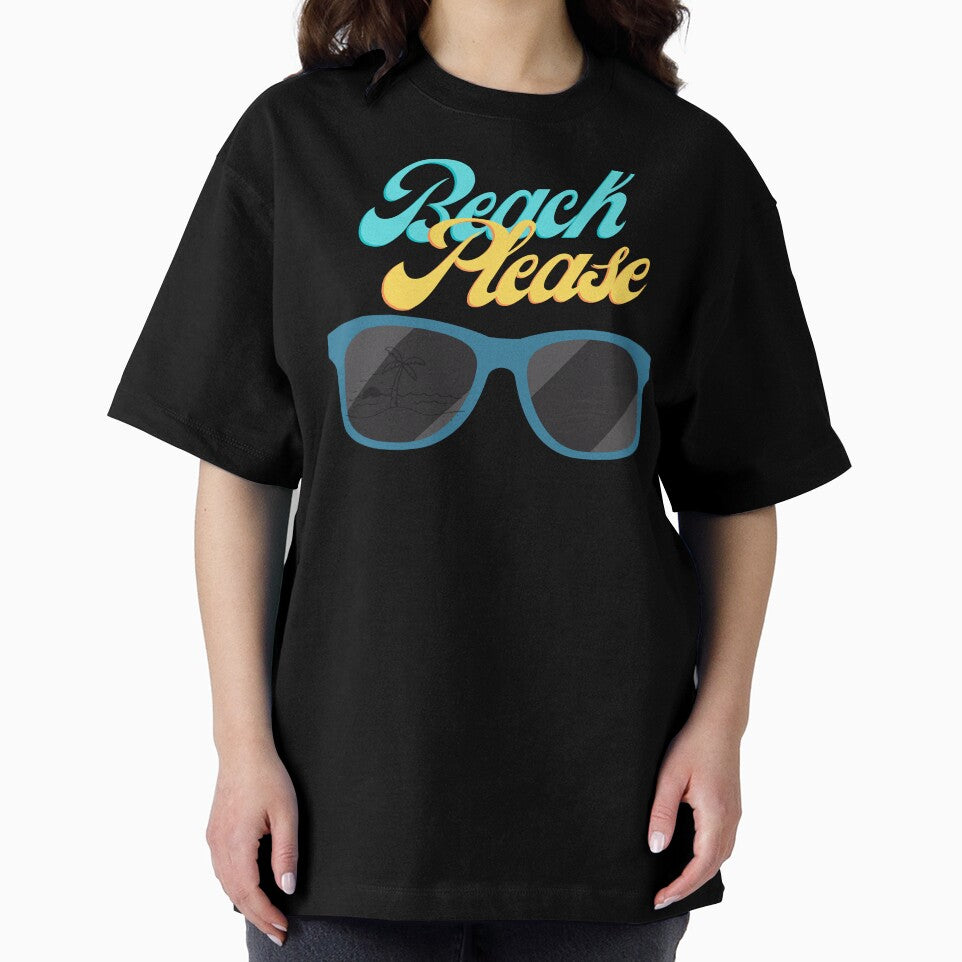 Beach Please Sunglasses with Ocean View in Lenses by BeachinArt