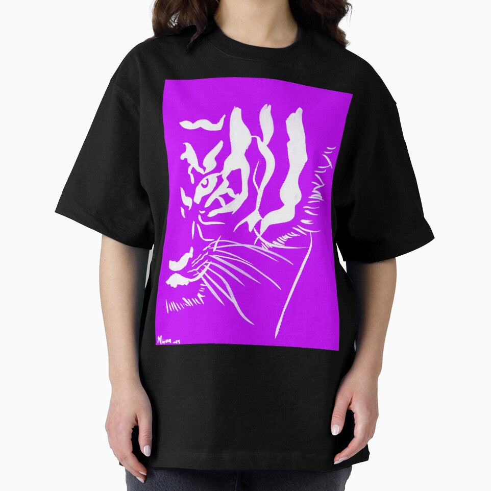 Eye of the Tiger - Purple and White by Niina  Niskanen