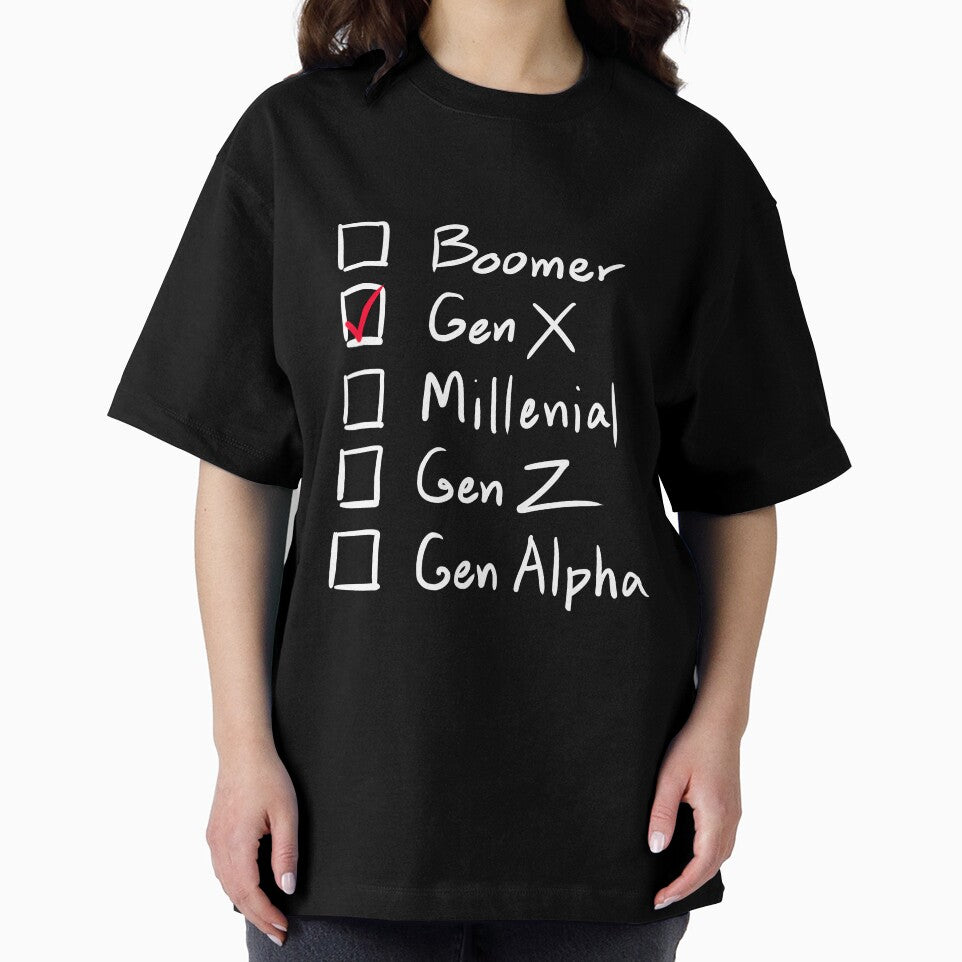 Which Generation Are You?  For Gen X, White Text by markeralchemy