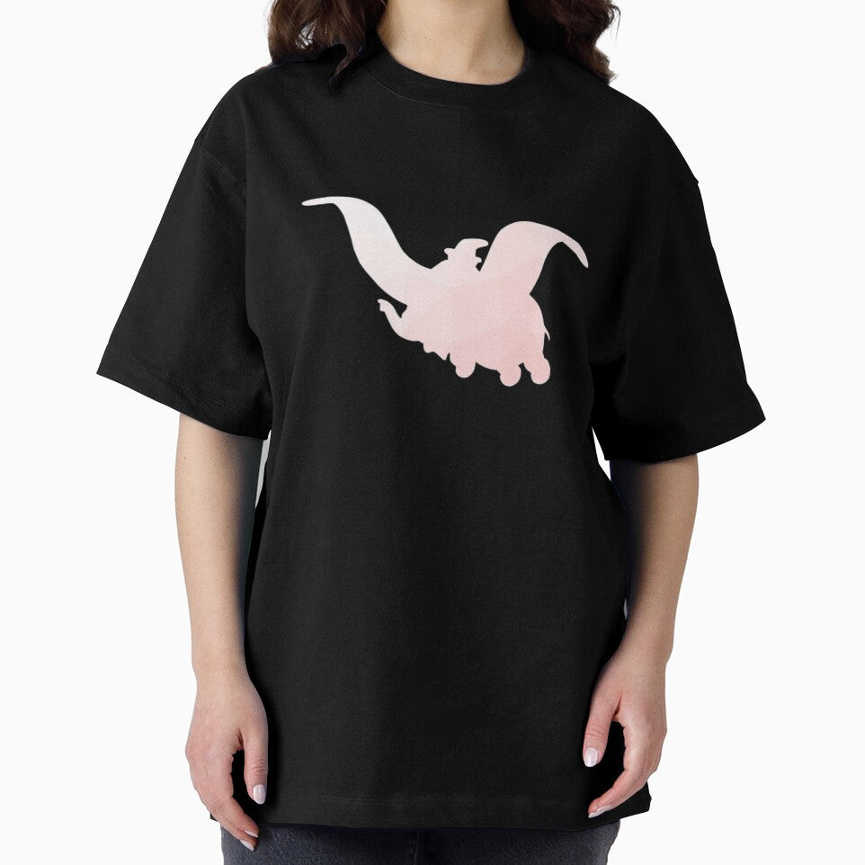 Geometric Dumbo Silhouette Millennial Pink by FandomTrading