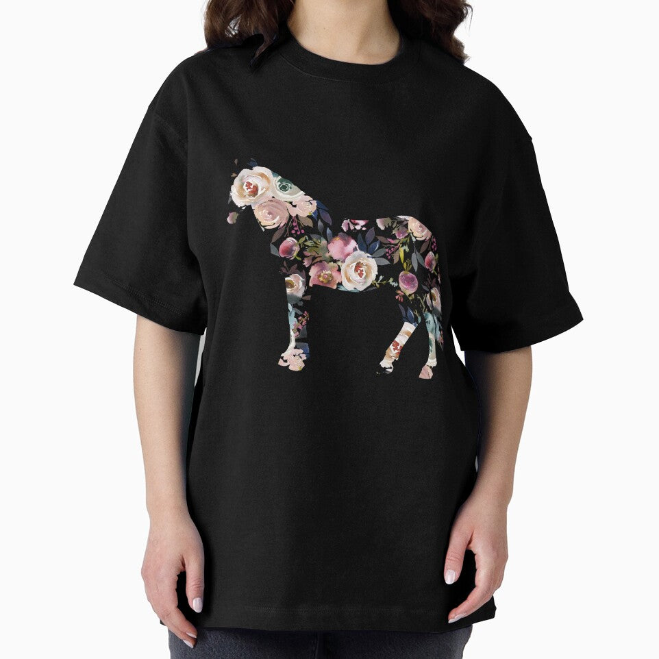 Floral Horse Gift for Horse lover by YuliyaR