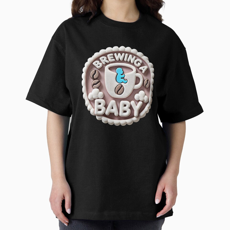 Brewing a Baby Announcement - Coffee Themed Baby Announcement by StyLeHi
