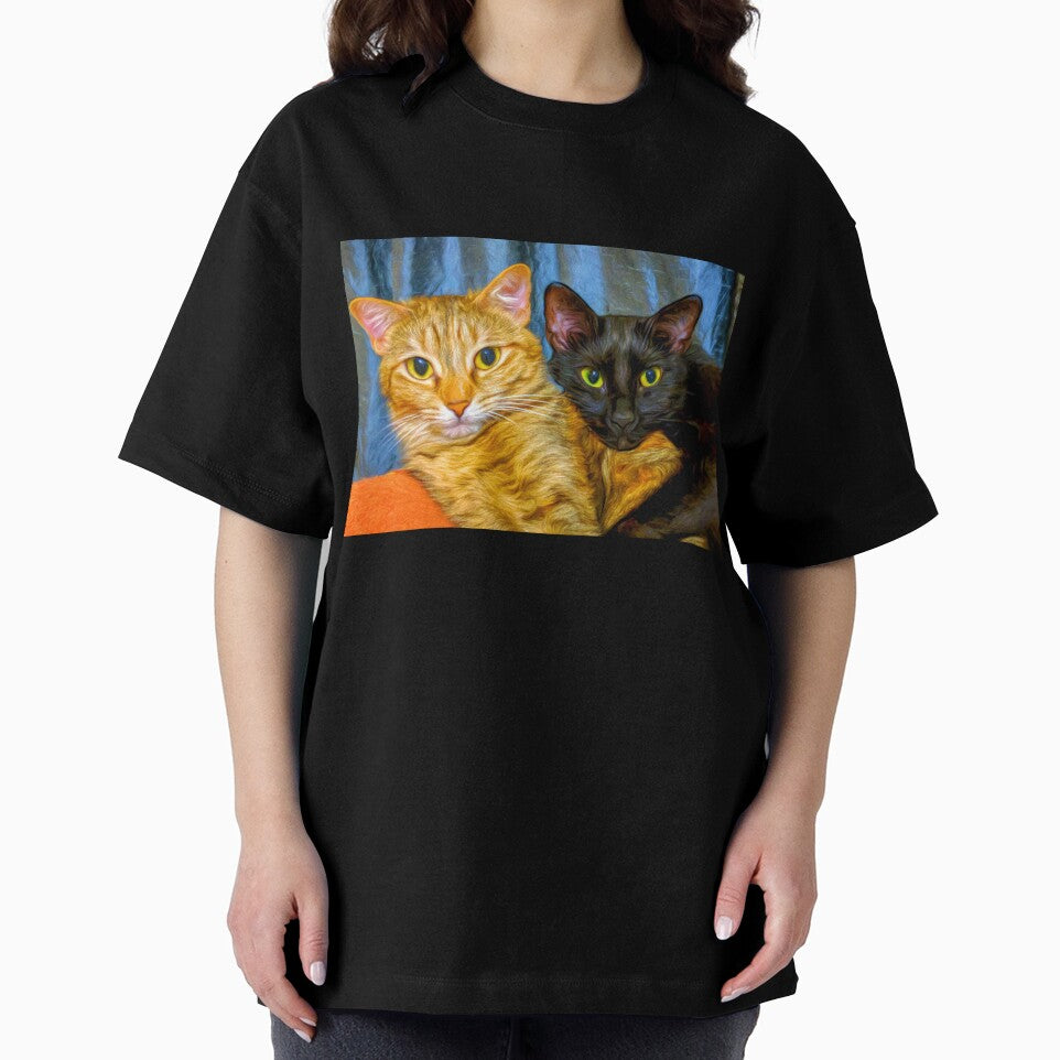 Best Friends - 2 Cats Fine Art Oil Painting by Epitome Girl