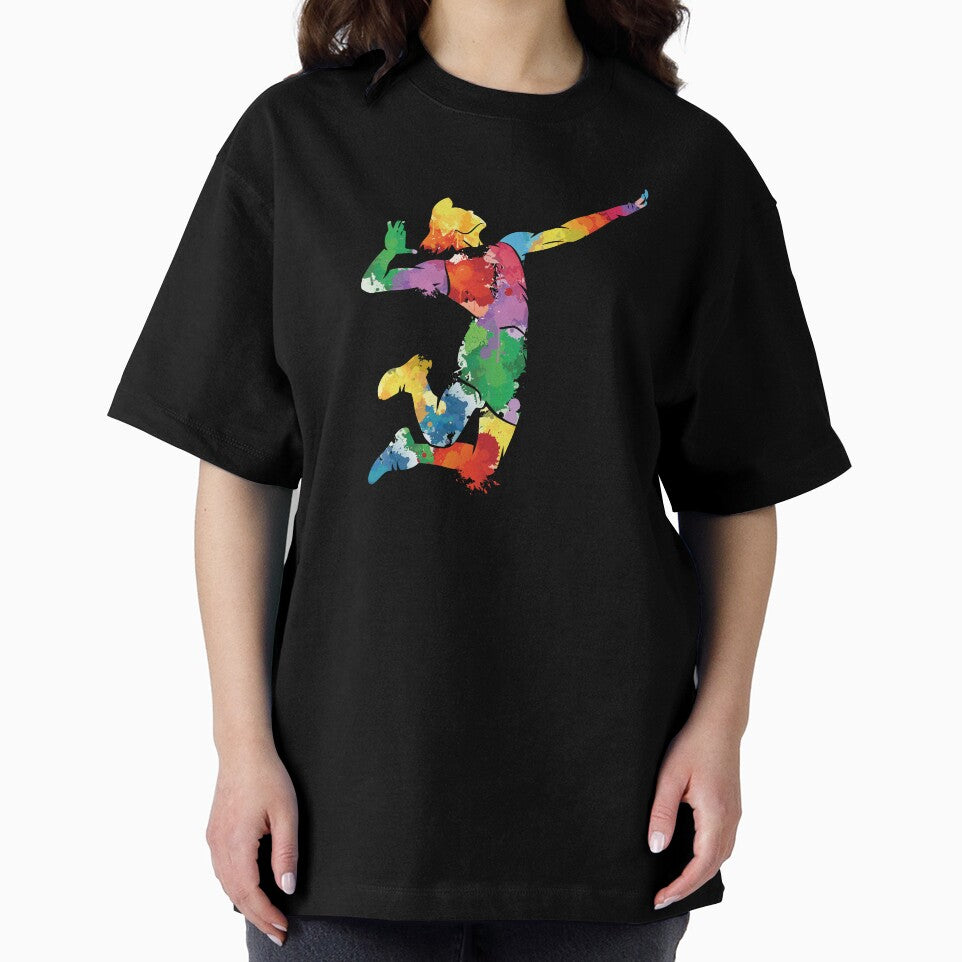 Volleyball Sport Lover Abstract Volleyball Player Gift by haselshirt