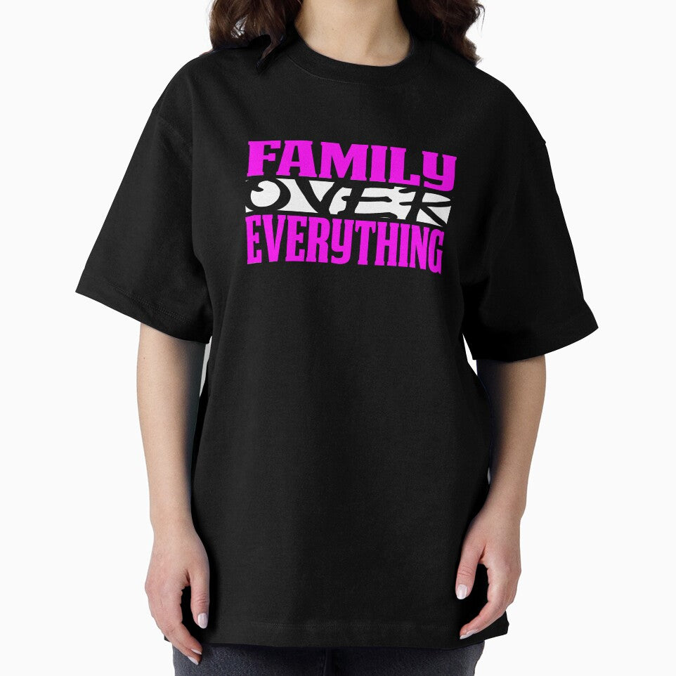 Family Over Everything Pink by drwigglebutts