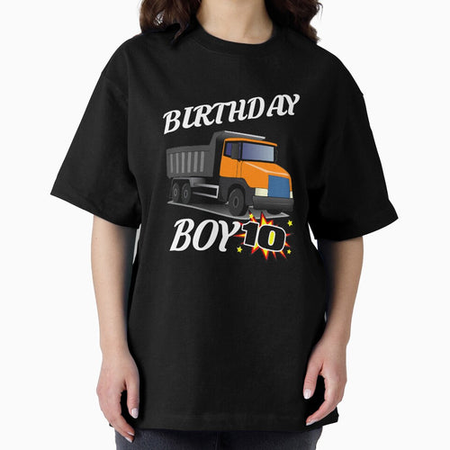10 Years Old Birthday Design Dump Truck GifDesign by drwigglebutts