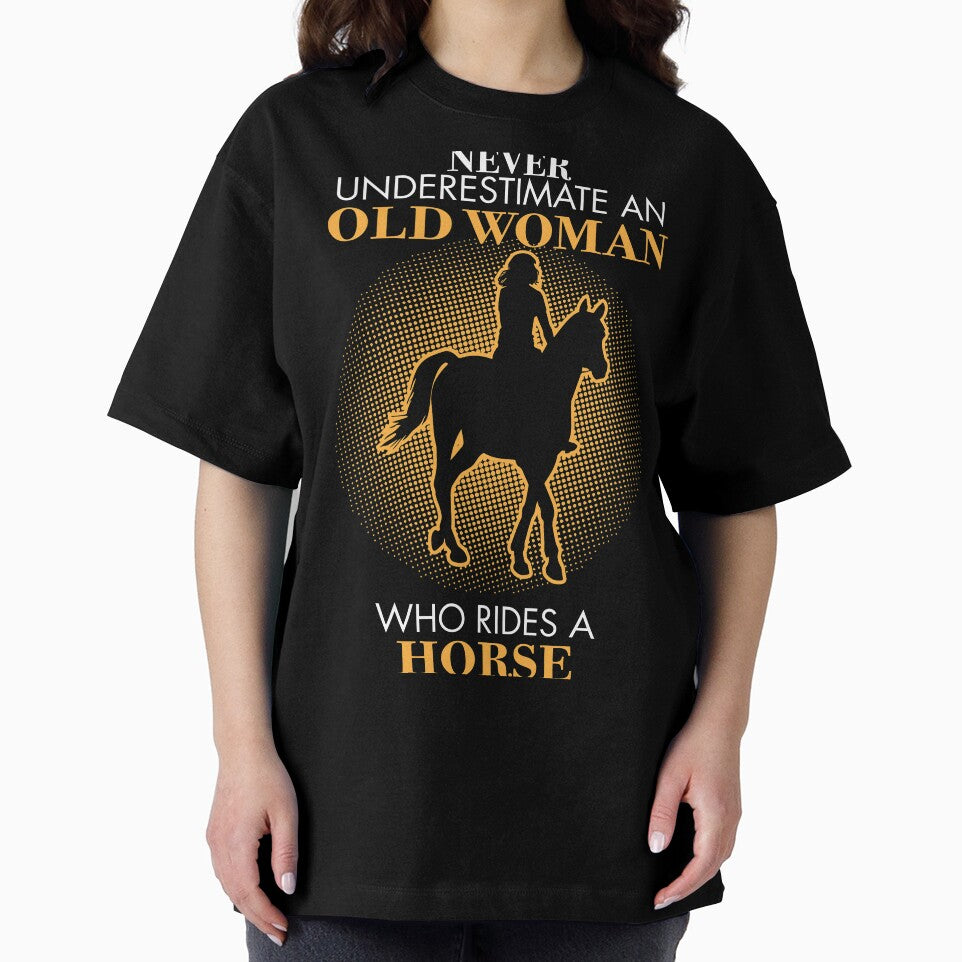 Never underestimate An old woman who rides a horse. by ip7s