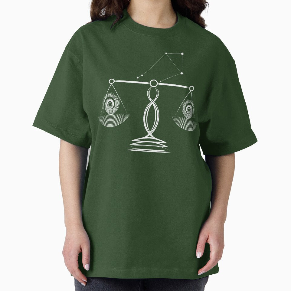 Libra Zodiac Constellation White Modern Minimalist by JAMerArc