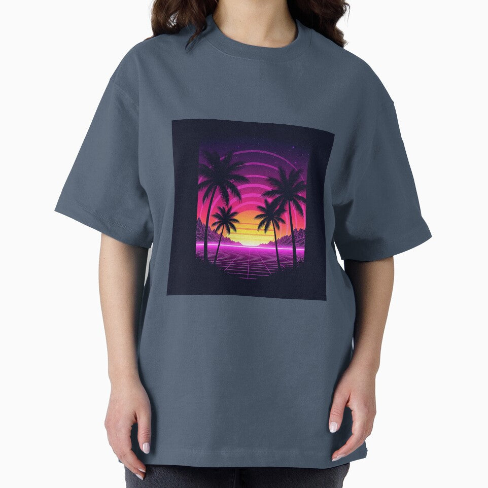 Retro Neon Sunset Vaporwave Vibes by Shomoon113