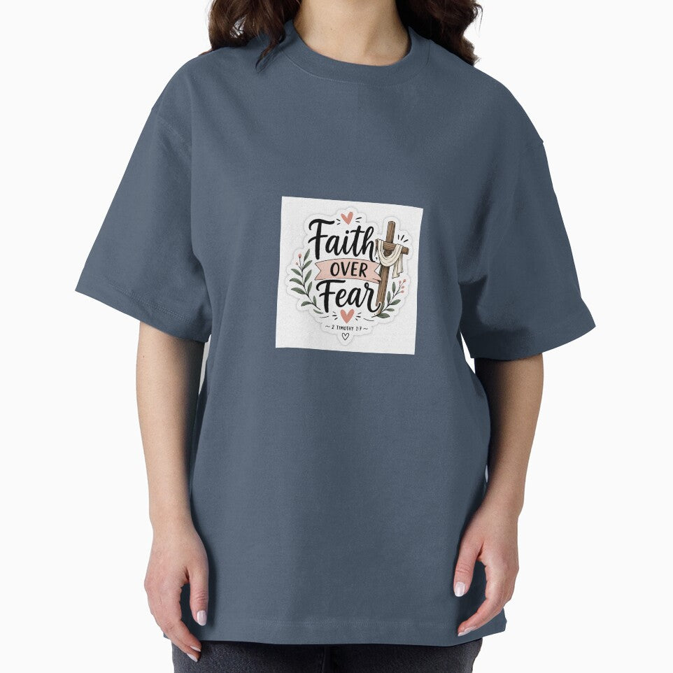 Faith Over Fear Christian Sticker | 2 Timothy 1:7 by MartinStiker01