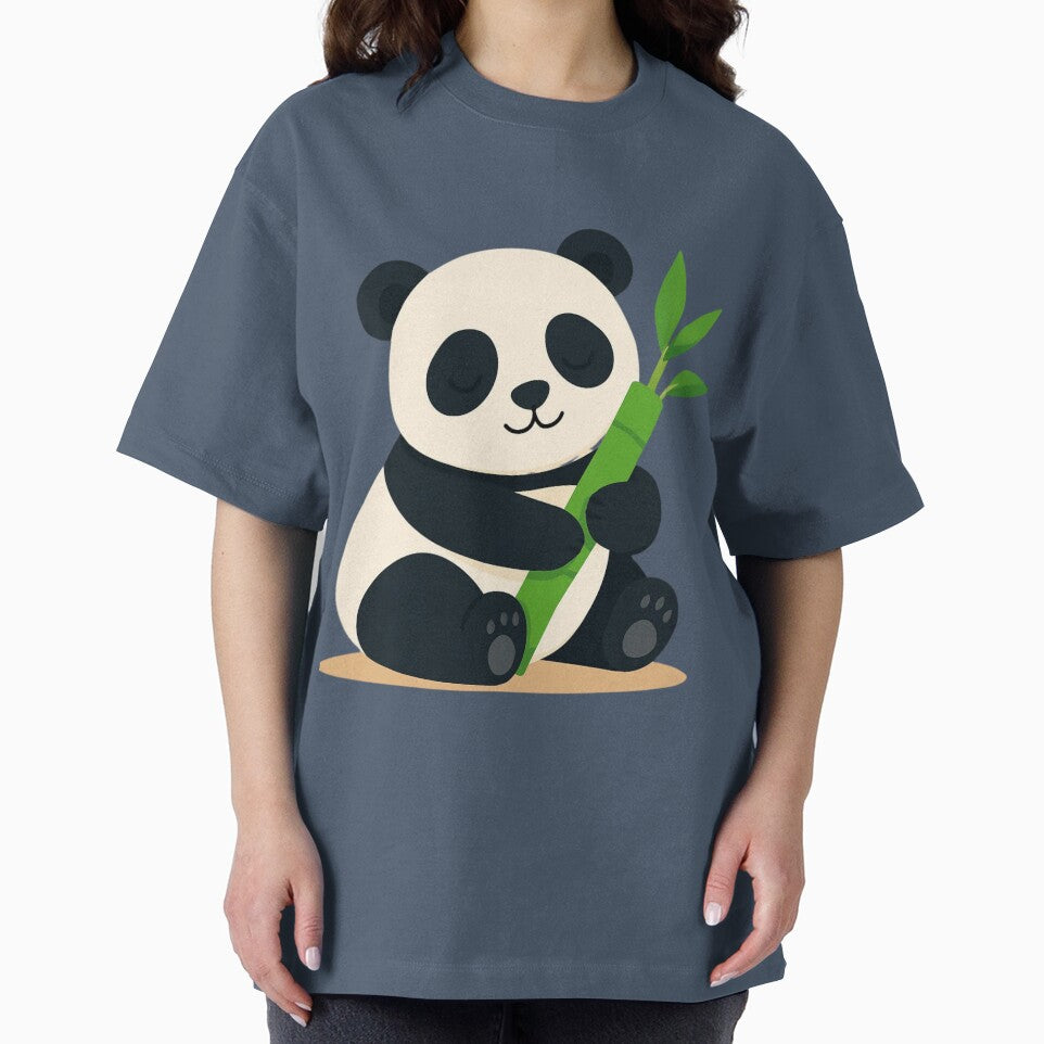 Cute Panda Holding Bamboo Kawaii Baby Panda by redblink store