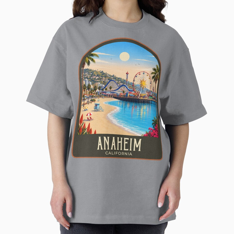 Anaheim Vintage Travel Illustration by HomeLivingCo