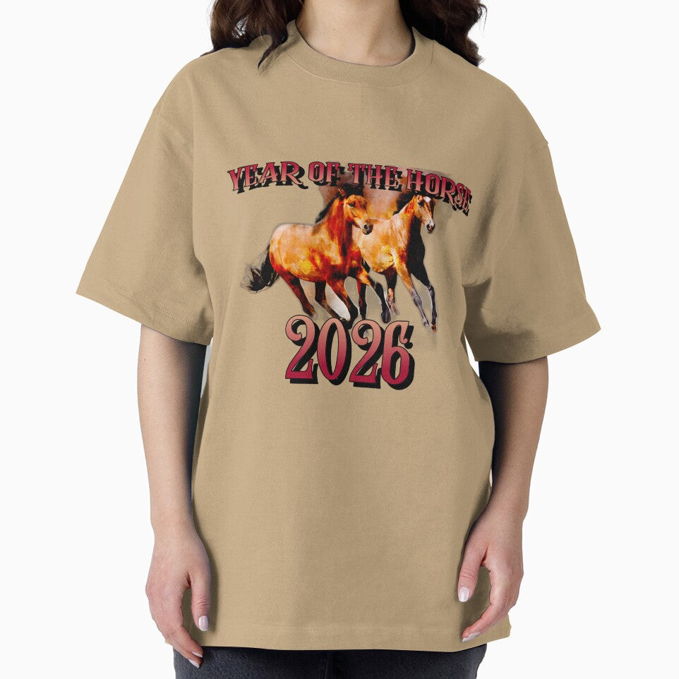 Year Of The Horse 2026 Wild Horses Running by GraTEEtude