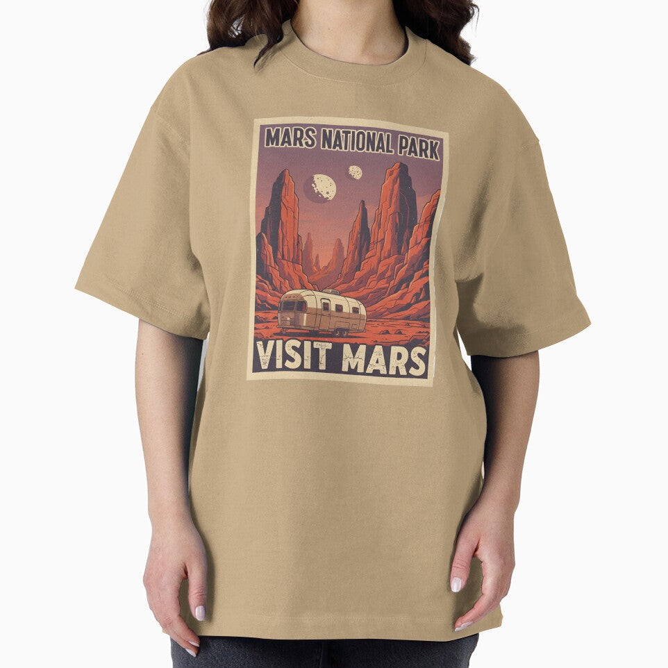 Mars National Park - Vintage Space Travel Poster by uniqueworkz