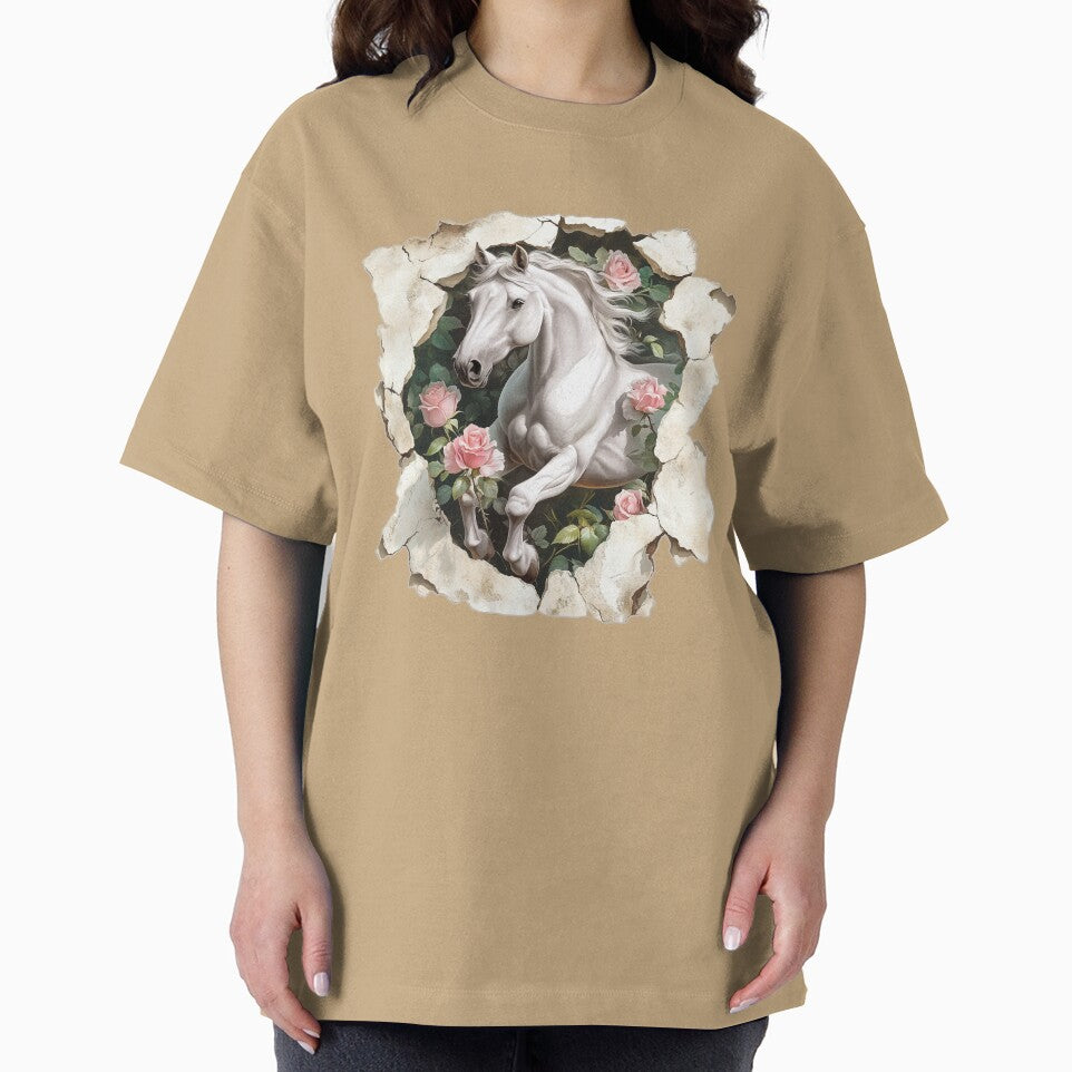 Horse with roses by Fran Fryberg