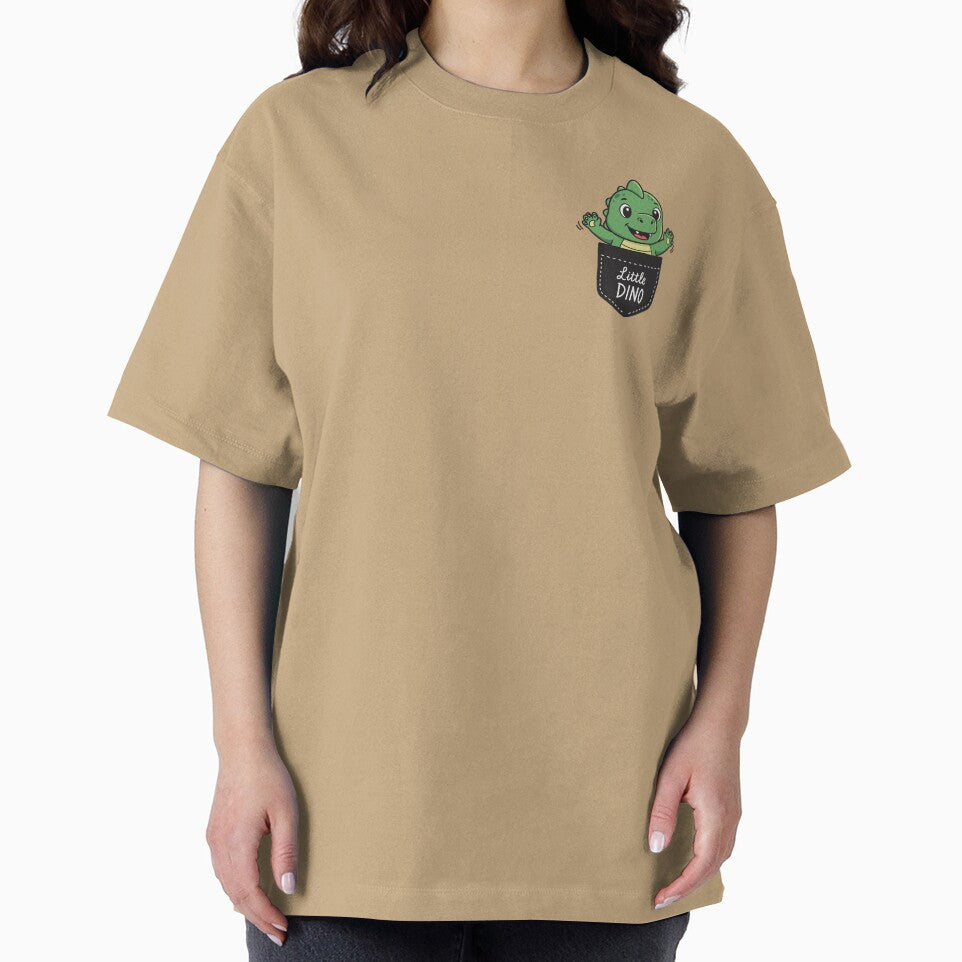 Little Dino Pocket Design | Adorable Green Dinosaur Illustration by Shivi-designs