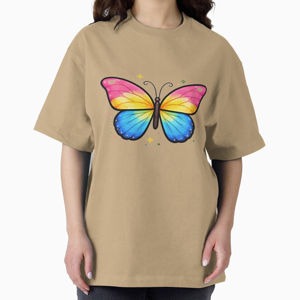 Rainbow Butterfly – Colourful LGBTQ+, Pride, Kids Art | Love is Love Cute Butterfly Design for T-Shirt, Sticker, Phone case, mug, bag, hoodies ?? by ArtByTripti