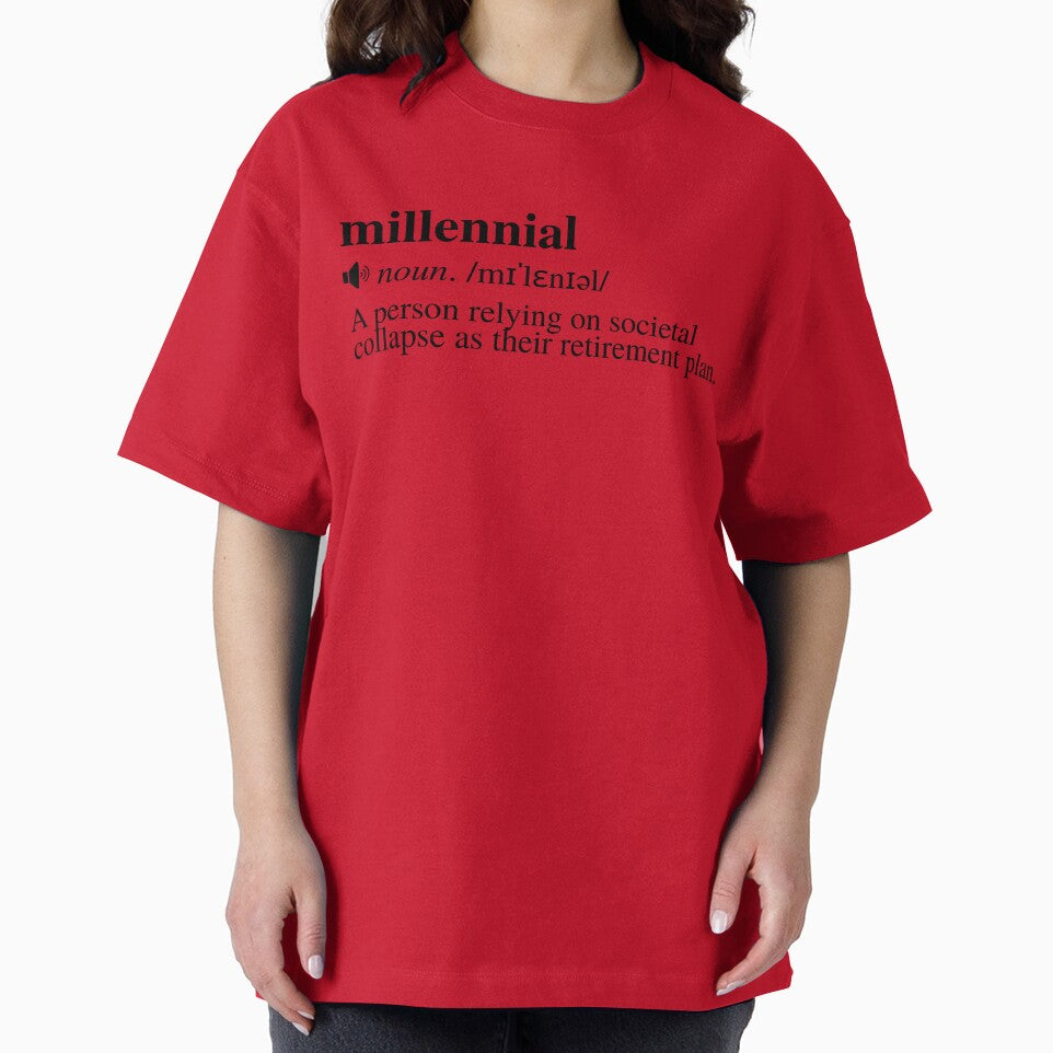 Millennial Definition - Societal Collapse Retirement Plan (White Background) by mind-illusions