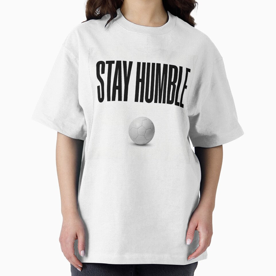 Stay Humble Soccer Ball Quote by Lolik Designs