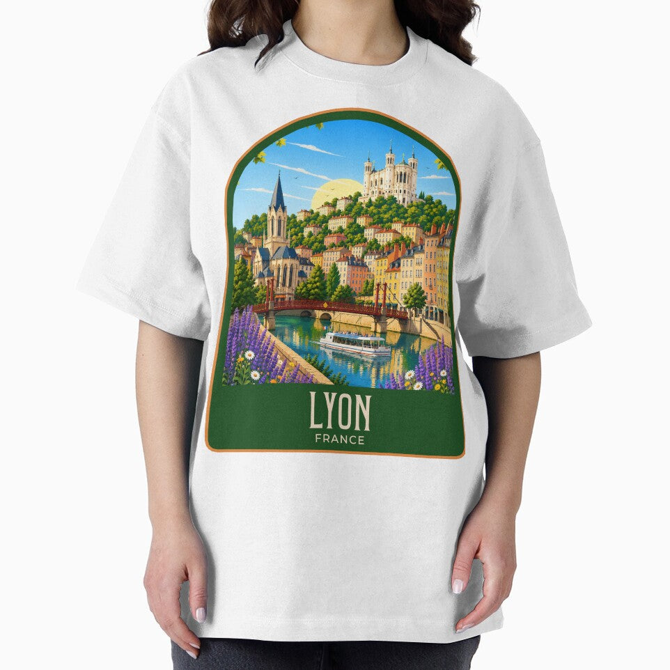 Lyon Vintage Travel Illustration by HomeLivingCo