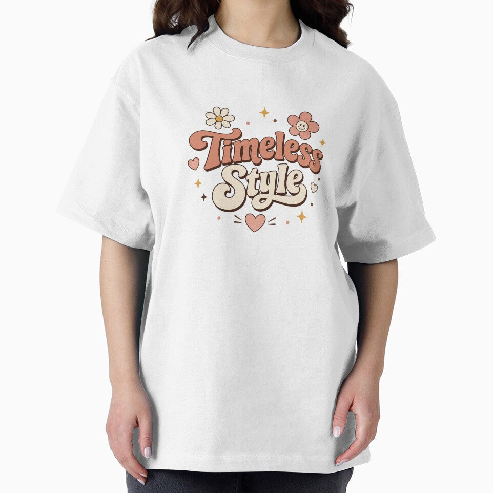 Timeless Style Retro Vintage Cute Groovy Typography Aesthetic T-Shirt Sticker Design by Sanika arts