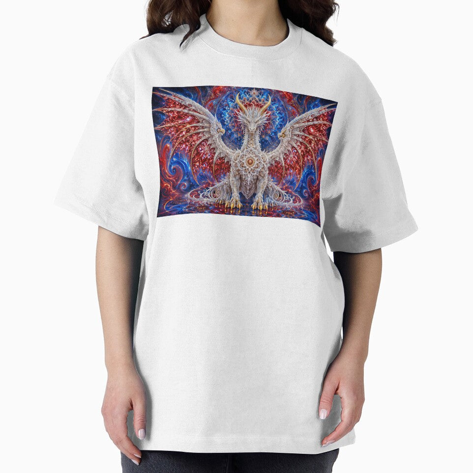 Mandala Dragon With Crimson Crystalline Wings by hyperbeast store