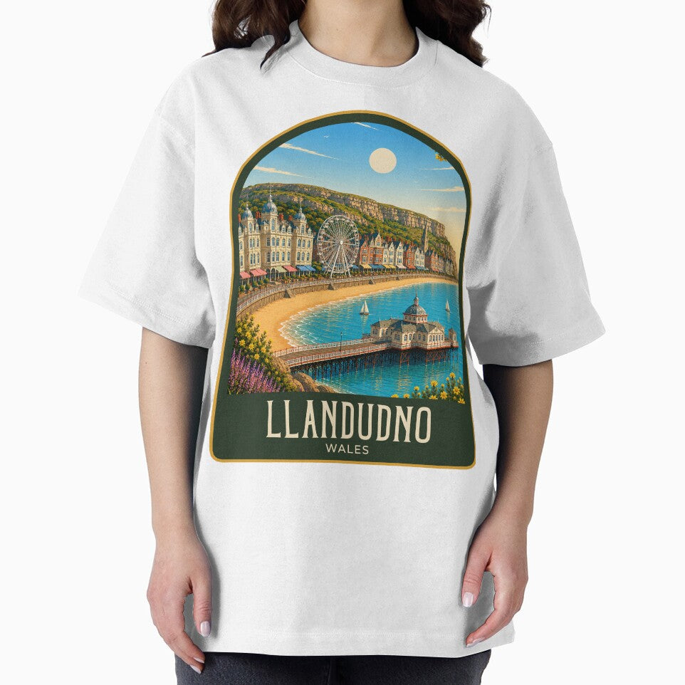 Llandudno Vintage Travel Illustration by HomeLivingCo