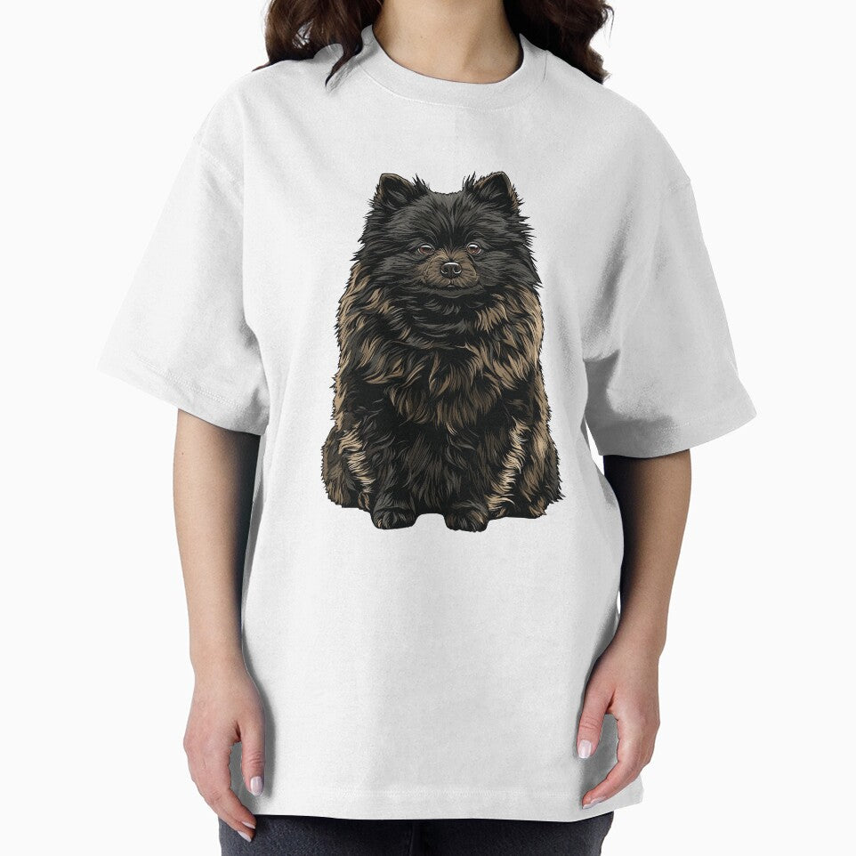Black Pomeranian Dog Illustration by whyitsme