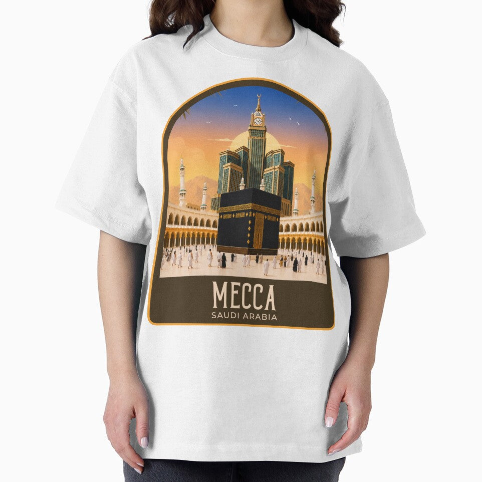 Mecca Vintage Travel Illustration by HomeLivingCo