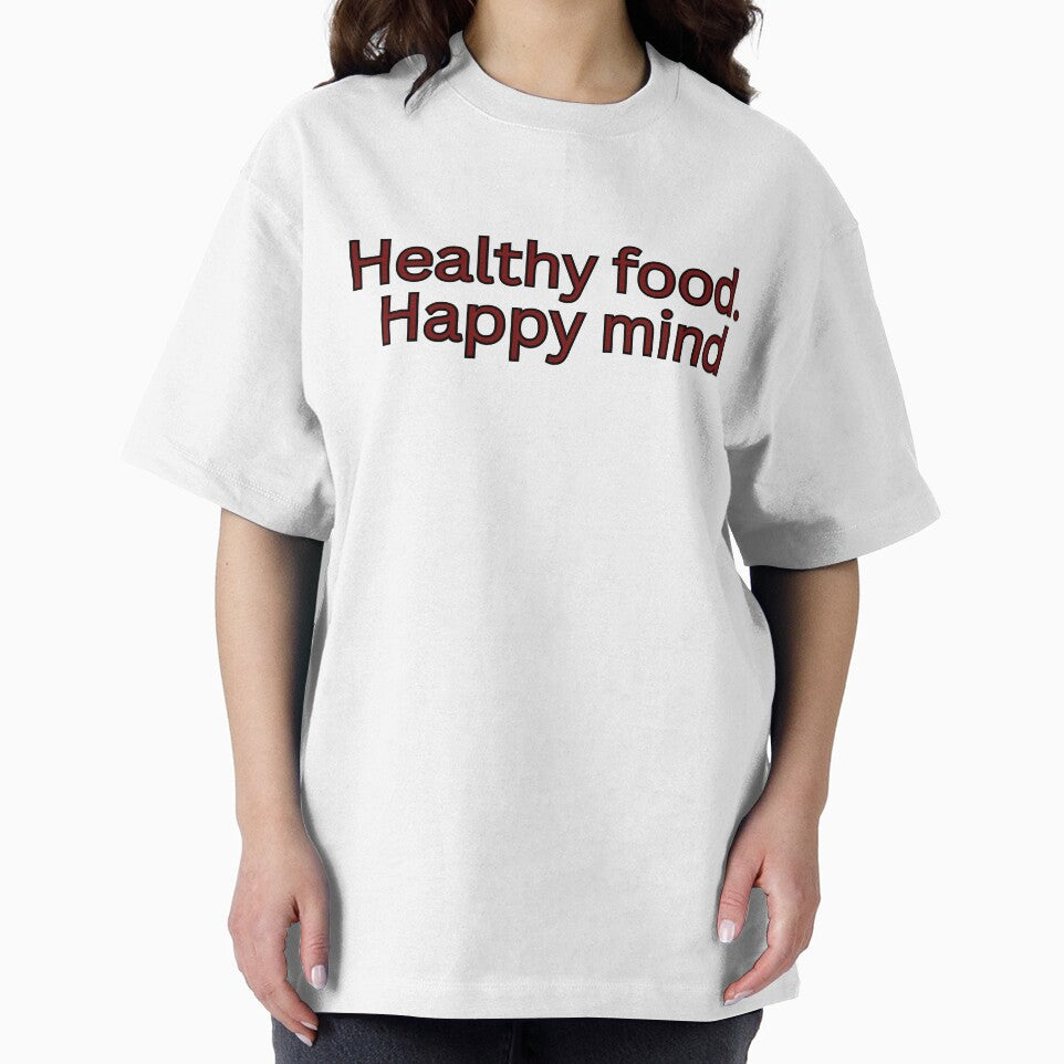 Healthy food. Happy mind-motivational saying by HustlersShop77