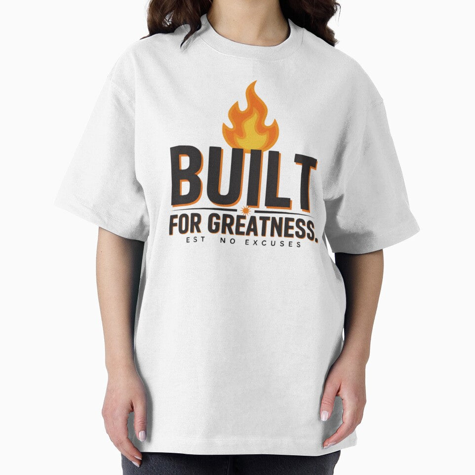 Built For Greatness No Excuses by PrintBreeze