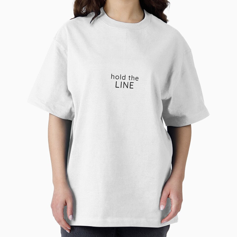 Hold the Line – Minimal Strength & Discipline Typography Design by Lynn Creates