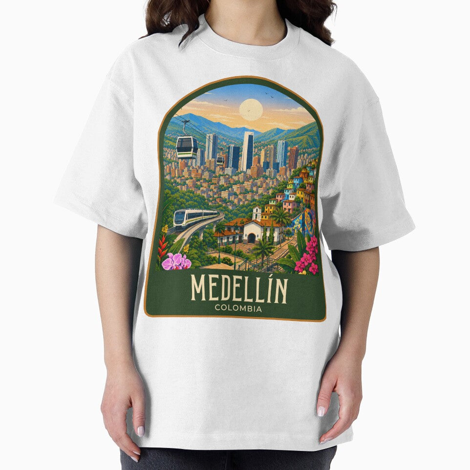 Medellín Vintage Travel Illustration by HomeLivingCo