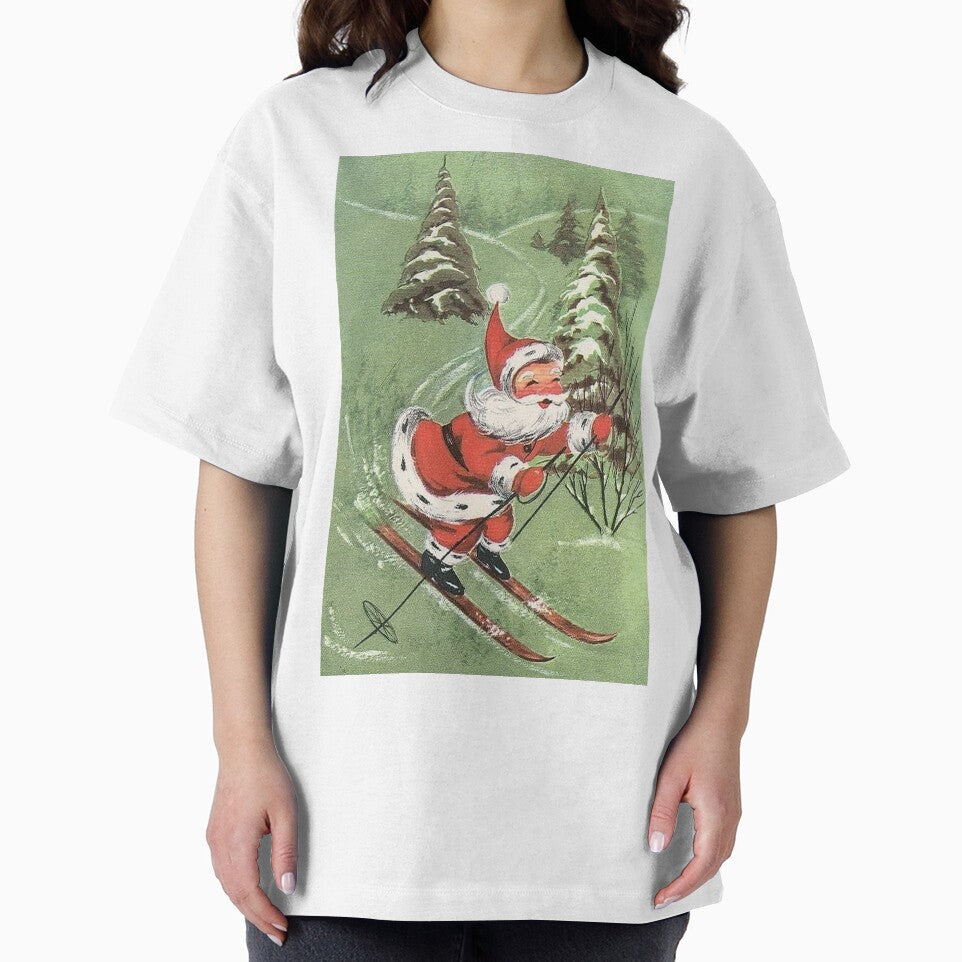 Retro vintage green Santa Claus by Mseabro