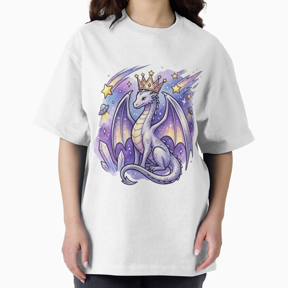 Celestial Dragon King | Cosmic Fantasy Dragon Crown | Magical Galaxy Dragon Art by Cosmic Doodle Co.